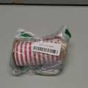 Red and White Striped Ribbon, 4 Inch x 10 Yards Retro Fabric Ribbon for Valentines Day Gift Wrapping Wedding Tree Wreath DIY Crafts Bow Birthday Holiday Party Decorations