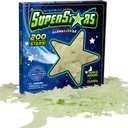 Glow in The Dark Stars - Includes Installation Material and Constellation Guide, 200 Glowstars and Bonus Moon, Only Glow Stars Stickers Powered by Our Trademarked Illumaglow2.0 (Original Color)