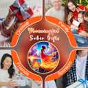 CHURYUML Born from The Flames 10 Year Sobriety Coin - Affirmation Ten Year Sober Chip, Empowering Sobriety Gifts for Women Inspirational AA Coins Recovery Medallions Alcoholics Anonymous Token