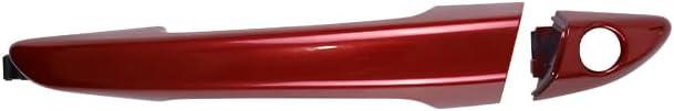 Red Exterior Door Handle Compatible with Hyundai Sonata 2015-2019 (Front Left)