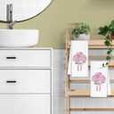 CIOJUNE Coquette Pink Hydrangea Floral Hand Towels for Bathroom Spa Gym, Preppy Aesthetic Floral Kitchen Towels, Rustic Hydrangea Flower Dish Tea Towels for Kitchen Decor, 16x24 Inch Set of 2