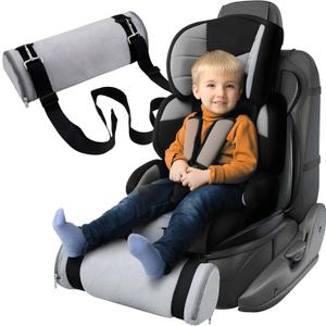 Car Seat Foot Rest,Car Seat Foot Rest for Kids-Booster Seat Foot Rest-Convenient Car Accessories for Kids - Supportive Car Seat Pillow for Toddlers - Long Adjustable Strap (Gray)