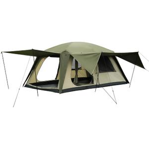 Vidalido 8-10 Person Camping Tent with 3 Door 2 Room Large Family Cabin Tents, Double Layer Waterproof Portable Glamping Tent, Big Tents for Outdoor Picnic Camping Hiking and Family Gathering