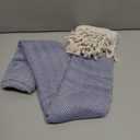 Turkish Beach Towel 100% Cotton Bath Towels 71x39 Quick Dry Sand Free Lightweight Large Oversized Herringbone Dark Blue