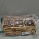 Noamus Silverware Caddy with Handle, Wooden Flatware Utensil Holder for Party, 4 Compartment Cutlery Organizer Napkin Storage for Countertop, Kitchen Bathroom Bedroom Decor, Camping Picnic