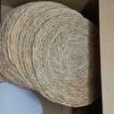 13 Inch Round Woven Placemats Set of 24, Boho Farmhouse Rustic Rattan Wicker Braided Chargers for Dining Table, Water Hyacinth Jute Place Mats for Dinner Plates, Outdoor Patio & Wedding Decor