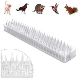 Amazon.com : Zipcase 36-Pack Clear Transparent PVC Bird Spikes-Advanced Dual-Length Spikes for Narrow Landing Gaps and Precision Deterrence,Effectively Guarding Against Birds,Pigeons,Cats,Squirrels,and Raccoons. : Patio, Lawn & Garden