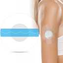HONYOU 1 Pack Latex-Free Medical Adhesive Patches for Freestyle Libre 2/3-Precut CGM Tape with No Glue On The Center Waterproof and Strong Stick for Long Stay