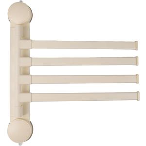 Towel Rack Suction Cup Clothes Drying Rack - Foldable Wall-Mounted Laundry Hanger for Bathroom, Balcony, Kitchen - Space-Saving, No Drilling, SturdyWhite