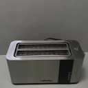 Mueller UltraToast Full Stainless Steel Toaster 4 Slice, Long Extra-Wide Slots for Bagels and Waffles, 6 Browning Levels, LED Display, Cancel/Defrost/Reheat Functions & Removable Tray, Kitchen Gadgets