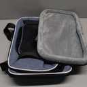 Petskd Top and Side Expandable Pet Carrier 17x12x8.5 Inches JetBlue Frontier Spirit Airline Approved, Soft-Sided Carrier for Small Cats and Dogs with Locking Safety Zippers and Anti-Scratch Mesh(Blue)