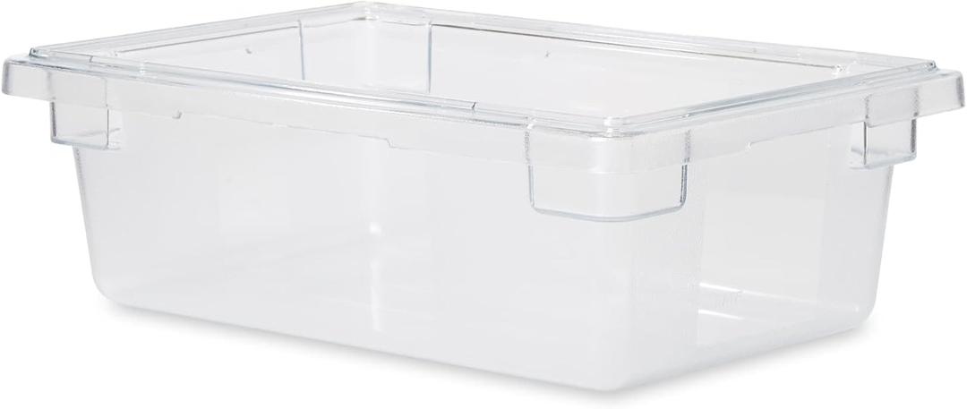 Rubbermaid Commercial Products Food Storage Box, 3.5-Gallon, Clear