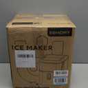 EUHOMY Nugget Ice Makers Countertop, Pebble Ice Maker Machine with 35lbs/24H Soft Ice, Self-Cleaning Sonic Ice Maker with Ice Scoop&Basket, Pellet Ice Maker for Home/Kitchen/Office(Stainless Steels) (Silver)