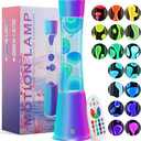 The Best Inks - Lamp Night Light LED aluminum Colors Changing Liquid Motion with Remote Relaxing Table Kids Adults Bedroom  