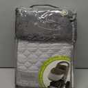Tadpoles Quilted Stroller & Car Seat Cover - Light Grey | 27" x 20" x 2" | Made of 100% Super Soft Microfiber Polyester | Warm, Gentle & Durable | Ideal for Use as a Stroller Cover & Car Seat Cover