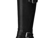 SHIBEVER Women's Knee High Boots: Round Toe Side Zipper Motorcycle Riding Boots - Low Block Heel Tall Fall Boots 2026 (11, 35-Black)