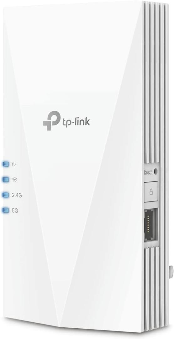 TP-Link AX1800 WiFi 6 Extender Internet Booster, Covers up to 1500 sq.ft and 30 Devices, Dual Band Wireless Signal Booster Repeater, Gigabit Ethernet Port, AP Mode, OneMesh Compatible (RE600X)