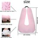 FHSGGP Travel Pillow Cushion for The Back Seat of Car Car Pillow for Kids A Sleeping Artifact Suitable for Long-Distance Travel of Adults and Children Travel Pillow for Kids Pink