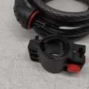 Master Lock Cable Lock, Set Your Own Combination Bike Lock, 6 ft. Long, Black, 8122D