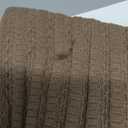 OUGES 2025 Fall Sweater Dress for Women Crew Neck Long Sleeve Knit Lightweight Casual Dresses (Large, Beige)