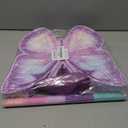 Butterfly Piata - Purple Butterfly Piata with Bat and Blindfold for Girls Kids Purple Themed Birthday Party Game Decorations (16x11.5x3)