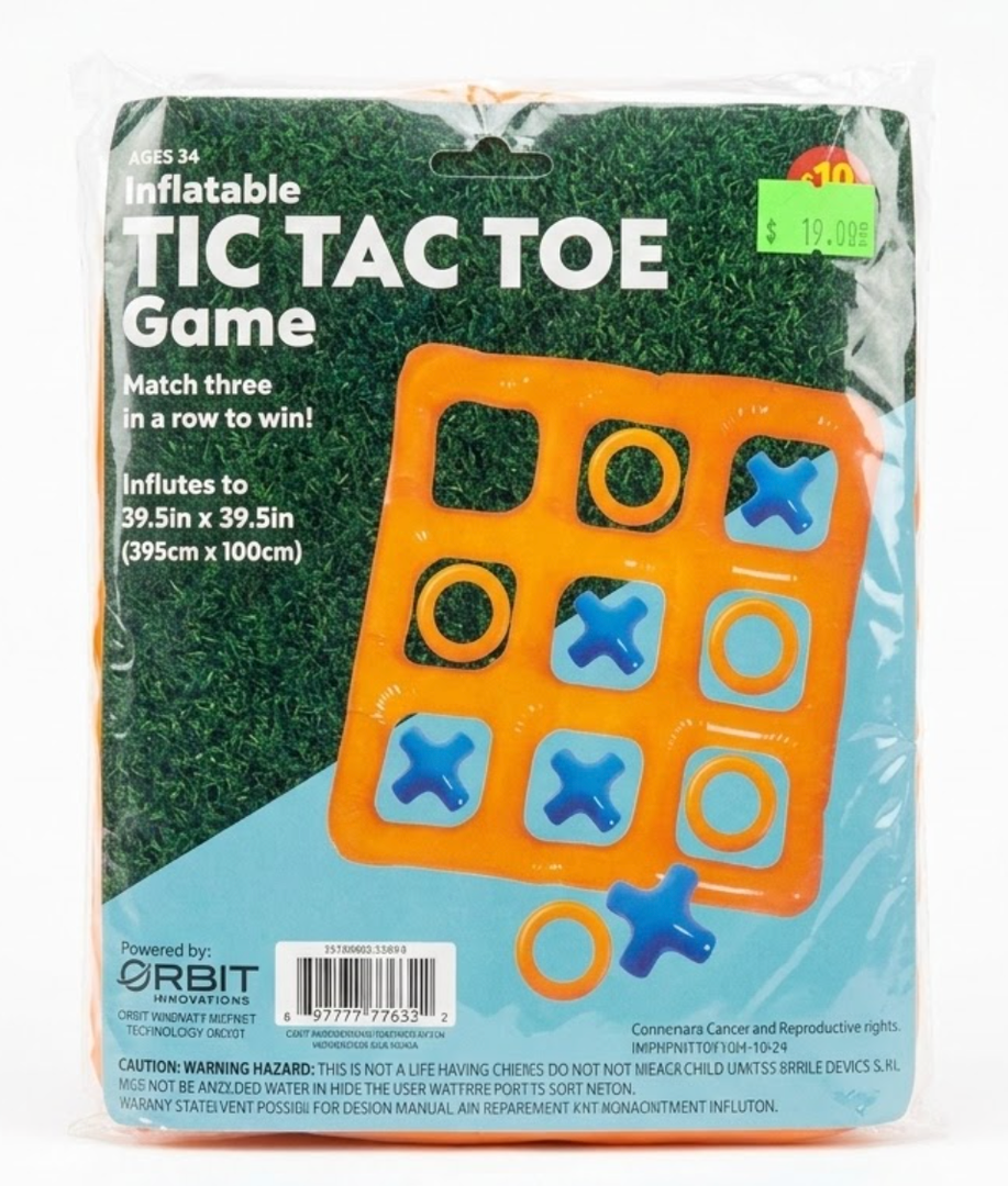 Poolmaster Giant Floating Tic Tac Toe Game for Swimming Pool and Backyard