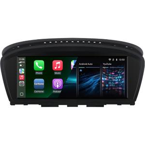 Car Radio for BMW 3/5 Series E60 E61 E63 E64 E90 E91 E92 CCC (2004-2008) Stereo with Wireless CarPlay Android Auto iDrive System Upgrade Retrofit Multimedia Player Original Car Touchscreen