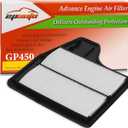 EPAuto GP450 (CA11450) Engine Air Filter, Replacement for Nissan Altima L4 Sedan (20132018)  Rigid Panel Air Intake Filter for 2.5L 4-Cylinder Engine