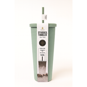 Manna Studded Tumbler 24 oz 710 ml Green Rubber Finish