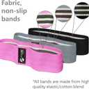 Fittest Pro by Limm Resistance Bands for Legs and Butt, Fabric Exercise Loop Bands Yoga, Pilates, Rehab, Fitness and Home Workout, Strength Bands for Booty