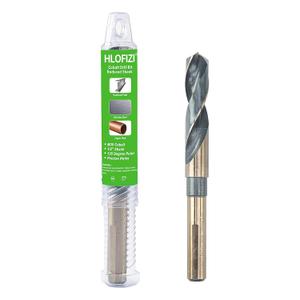 5/8" Cobalt Drill Bit Black and Gold Coated for Metal, Steel, Cast Iron, with 1/2" Reduced Shank