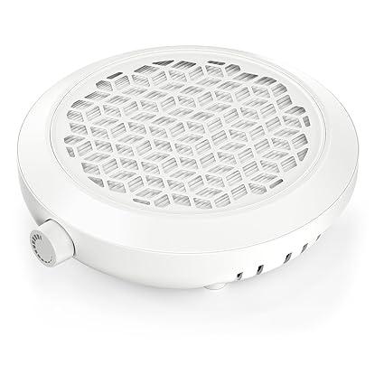 Nail Dust Collector, Compact Nail Dust Collector for Beginner, Vacuum Nail Fan Dust Collector with Reusable Filter for Acrylic Nail Polishing, Salon, Home, Training Classes