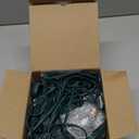 C9 Clear Vintage Outdoor String Lights with 26 C9 Clear Glass Bulbs, 25Ft Hanging Roofline Lights for Outdoor Christmas Tree Party Backyard Wedding Decor - Green