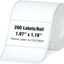 3 x HPRT Thermal Labels, 1.97" x 1.18"(50x30 mm) Waterproof Sticker Paper, Thermal Tape for HPRT T20/T260LR Label Maker, Compatible with Rollo, Phomemo, iDPRT & MUNBYN, 200 Labels/Roll