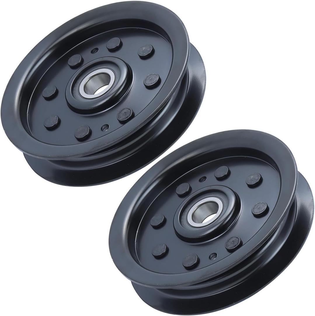 GELASKA 2 Pack 132-4718 Pulley Replaces eXmark 1-603843 Flat Idler Pulley, Toro 116-3626, 132-7543, E603843 for Toro Z147, Z153, Z149 Z150 X4850 X5450 Xs5450 Xs4850 Zx5400 Zx4800 Zx4820 Zx5420 Mowers