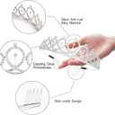 "I'm 21 Bitches" Sash and Rhinestone Tiara Kit, Pink Letter White Birthday Sash Balloons Crystal Silver Tiara Crown for Girl 21st Birthday Gift Ideas Party Decorations