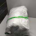 BPC Heavyweight Organic Feather Down Comforter King Size, Hotel-Luxury Extra Fluffy Duvet Insert with Cotton Cover and Puffy Feather Down Filling for Winter, Ivory White, 106x90 Inches