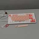 IROK FE75Pro Wireless RGB Hot Swappable Mechanical Keyboard, Three-Layer Dampening 81 Keys Gaming Keyboard, Customizable Backlit, USB-C/ 2.4GHz/ Bluetooth- White/ Red