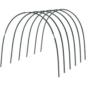 Gardzen Garden Hoops, DIY Greenhouse Hoops for Raised Beds, Row Cover, Garden Netting 24PCS (5.7 ft x 6pcs)