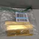 5 Pack Edge Gold Hidden Drawer Door Cabinet Handle Aluminum Alloy Finger Bar Pull Concealed Furniture Hardware Back Mount Dresser Handles for Kitchen Bathroom 150mm(5.9 Inch)