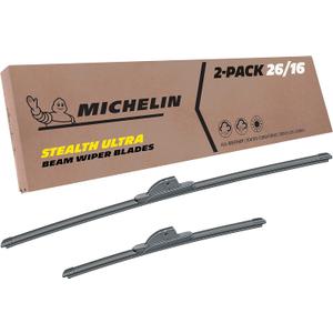 Michelin 19-2616SUBA Stealth Ultra Twin Pack 26 &16 inch Wiper Blade Fits Select Toyota, Hyundai, Honda, Kia, Subaru, Nissan, Acura, Ford, Mazda Infiniti, Model Years (2 Pack)
