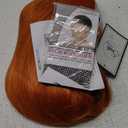 Baruisi Long Curly Wavy Orange Wigs for Women Side Part Natural Looking Synthetic Cosplay Hair Wig, Orange