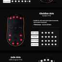 X-Raypad Obsidian Air/Pro Air Speed Mouse Skates, U-PE Universal Dot Mouse Skates Offers Excelent Wear Resistance, Speed & Control Abrasion Resistance Less Noise