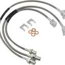 3 Pcs Front and Rear Stainless Brake Lines Compatible With 1971-1987 Chevy GMC C/K 10 15 20 K5 Blazer 4-6" Lift Part Numbers 89340S 89335S