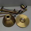 VONLUCE Rustic Desk Lamp Gold Adjustable, Industrial Style Metal Task Lamps 25"-29", Vintage Work Light, Farmhouse Reading Lamp in Brushed Gold Finish, ETL Certificate