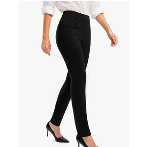 Rammus Women's High Waist Dress Pants with Pockets Business Casual Work Pants for Women Stretchy Skinny Slacks for Office(34xL)