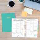 3 x 2026 Appointment Book, 30 Minutes-Hourly, Weekly  Monthly Calendar Planner 2026, Jan 2026 - Dec 2026, 6.2'' x 8.4'', 2026 Daily Planner with Tabs Pocket, Flexible Cover, Great for Office, Home, School (Turquoise)