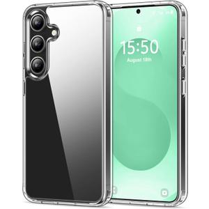 HOOMIL Case for Samsung Galaxy S25 Plus 6.7-Inch, Non-Yellowing, Drop Protection, Anti-Scratch Transparent Hard Back Phone Cover - Crystal Clear