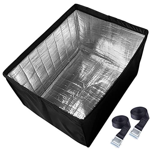 Outside Insulated Window Air Conditioner Cover for Outdoor Waterproof AC Unit, 21x 15x 16 Inches (Wx Hx D)- Black