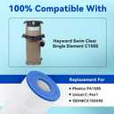 C150S Pool Filter Cartridge, Compatible with Hayward CX150XRE, Hayward SwimClear C150S, Replaces Pleatco PA150S, Ultral-D4, 150 sq.ft, Heavy Duty 5 oz+ Trilobal Fabric